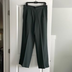 Eileen Fisher dark green slacks